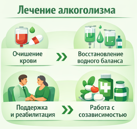 лечение алкоголизма в Агрызе этапы